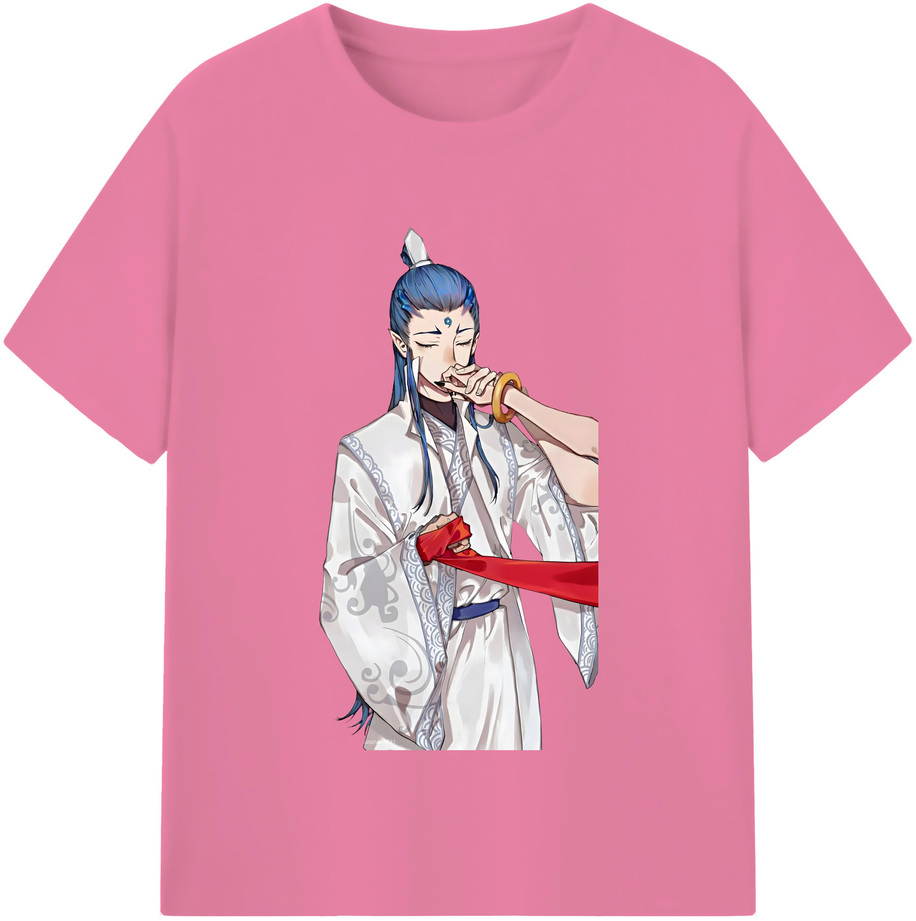 （画像用） Ne Zha 2 ナタ 魔童の大暴れ 綿100％半袖Tシャツ（フロントプリント）